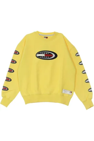 Tommy Hilfiger Dames, Sweatshirts & Hoodies, Geel, Maat: S Katoen