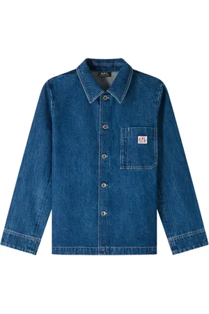 A.P.C. Heren, Jassen, Blauw, Maat: M Denim