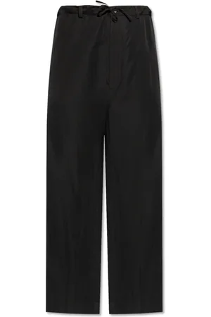 Balenciaga Heren, Broeken, Zwart, Maat: M Leer