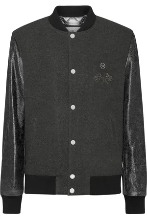 Philipp Plein Heren, Jassen, Grijs, Maat: M