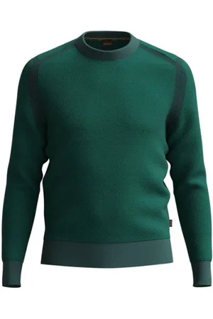 HUGO BOSS Heren, Truien, Groen, Maat: S
