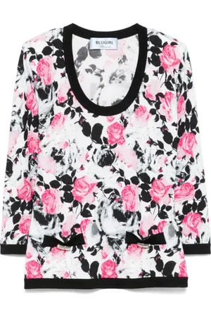 Blugirl Dames, Truien, Veelkleurig, Maat: XL