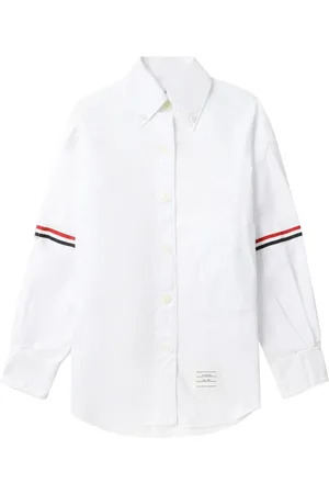 Thom Browne Dames, Blouses & Shirts, Wit, Maat: XS Katoen