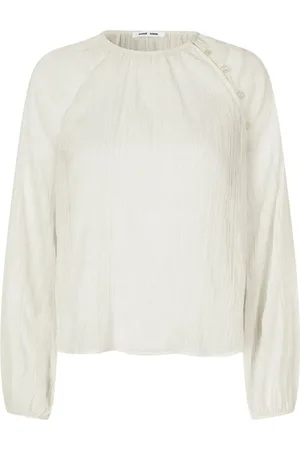 Samsøe Samsøe Dames, Blouses & Shirts, Wit, Maat: XS