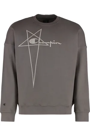 Rick Owens Heren, Sweatshirts & Hoodies, Grijs, Maat: XL Katoen