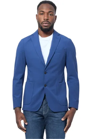 HUGO BOSS Heren, Jassen, Blauw, Maat: L