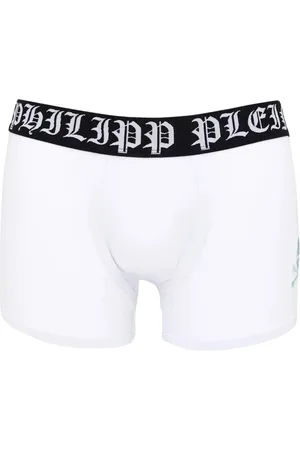 Philipp Plein Heren, Ondergoed, Wit, Maat: M Katoen