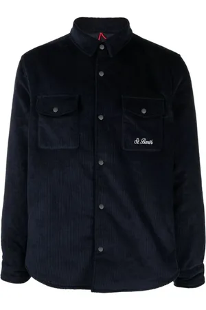 MC2 SAINT BARTH Heren, Overhemden, Blauw, Maat: S Corduroy