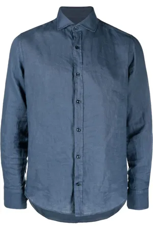 Paul & Shark Heren, Overhemden, Blauw, Maat: M Linnen