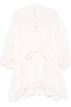 ZIMMERMANN Dames, Jurken, Roze, Maat: M Leer