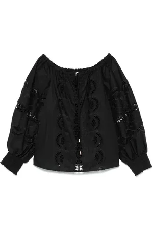 Liu Jo Dames, Blouses & Shirts, Zwart, Maat: S Katoen