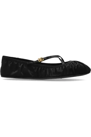 Dolce & Gabbana Dames, Schoenen, Zwart, Maat: 37 1/2 EU Satijn