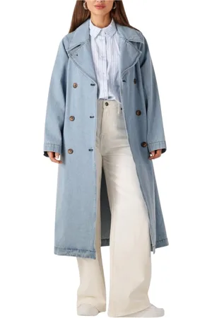 Modstrom Dames, Mantels, Blauw, Maat: M Denim