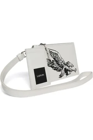Lanvin Heren, Accessoires, Wit, Maat: ONE Size Leer