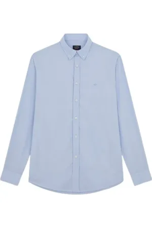Paul & Shark Heren, Overhemden, Blauw, Maat: 6XL Katoen