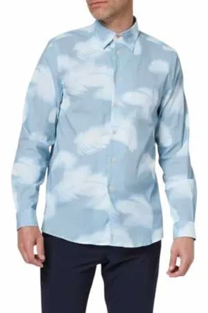 Paul Smith Heren, Overhemden, Blauw, Maat: XL Katoen