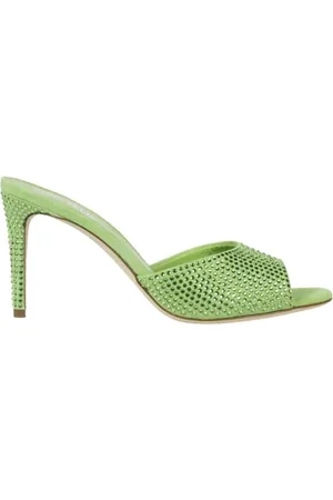 PARIS TEXAS Dames, Schoenen, Groen, Maat: 36 EU Velours