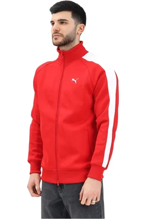 PUMA Heren, Sweatshirts & Hoodies, Rood, Maat: XL Katoen