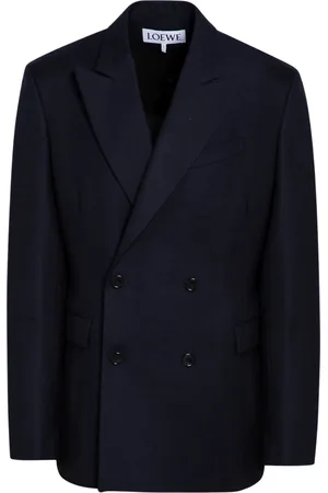 Loewe Heren, Jassen, Blauw, Maat: L Wol