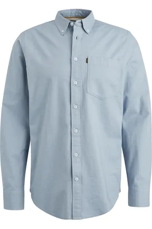 PME Legend™ Heren, Overhemden, Blauw, Maat: M Katoen