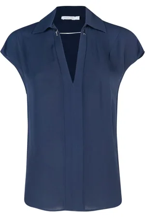 Patrizia Pepe Dames, Blouses & Shirts, Blauw, Maat: XS Viscose