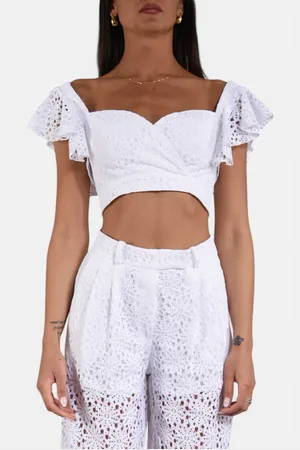 ACTUALEE Dames, Blouses & Shirts, Wit, Maat: M Katoen