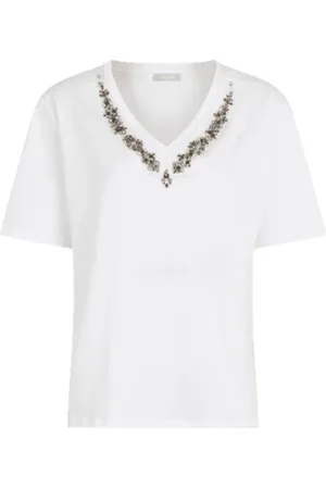 Liu Jo Dames, Tops, Wit, Maat: XL Katoen