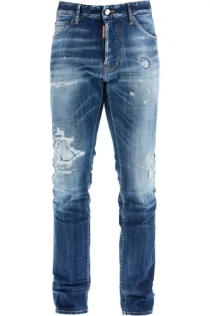 Dsquared2 Heren, Jeans, Blauw, Maat: 2XL Katoen