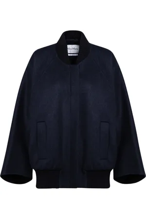 Max Mara Dames, Jassen, Blauw, Maat: XS Wol