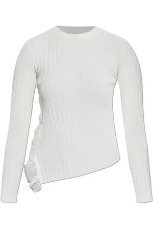 Alexander McQueen Dames, Tops, Wit, Maat: M Leer