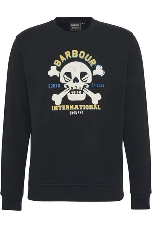 Barbour Heren, Sweatshirts & Hoodies, Zwart, Maat: XL Katoen