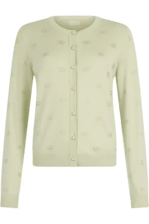 Liu Jo Dames, Truien, Groen, Maat: M Viscose