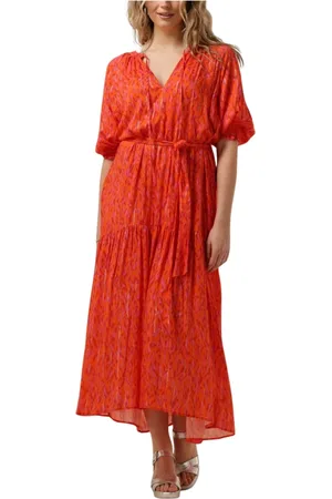 Janice Dames, Jurken, Oranje, Maat: S