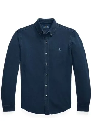 Ralph Lauren Heren, Overhemden, Blauw, Maat: L