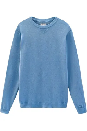 Woolrich Heren, Sweatshirts & Hoodies, Blauw, Maat: XL Katoen