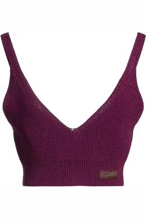 Dsquared2 Dames, Tops, Paars, Maat: S Wol