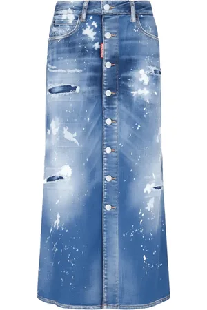 Dsquared2 Dames, Rokken, Blauw, Maat: S Denim