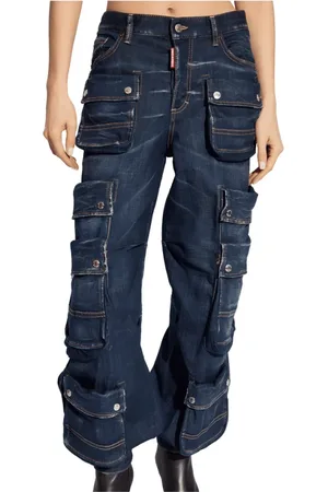 Dsquared2 Dames, Jeans, Blauw, Maat: XS Katoen