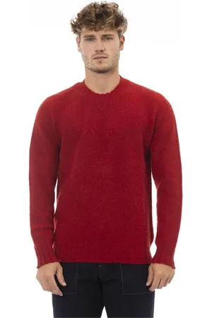 ALPHA STUDIO Heren, Truien, Rood, Maat: L Denim
