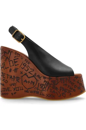 Chloé Dames, Schoenen, Zwart, Maat: 36 EU Leer