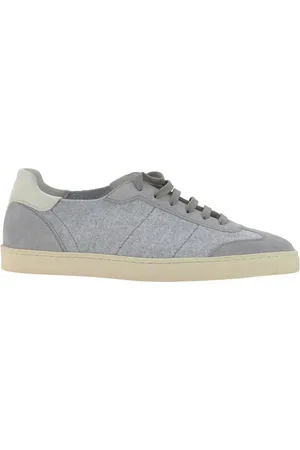Brunello Cucinelli Heren, Schoenen, Grijs, Maat: 43 1/2 EU Suède