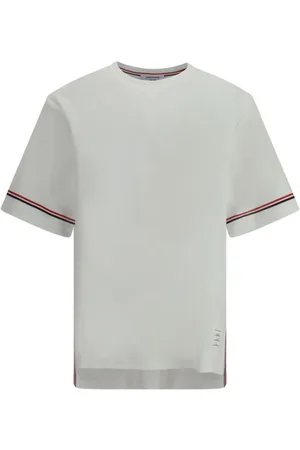 Thom Browne Heren, Tops, Grijs, Maat: M Katoen