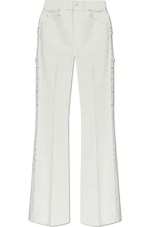 Alexander McQueen Dames, Jeans, Wit, Maat: W25 Katoen