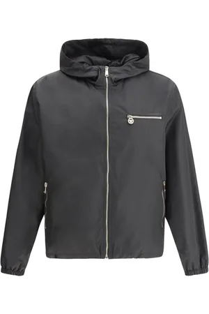 VERSACE Heren, Jassen, Zwart, Maat: L Polyamide