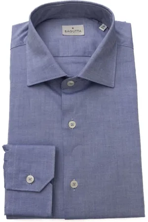 BAGUTTA Heren, Overhemden, Blauw, Maat: 6XL Katoen