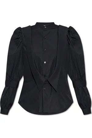 Comme des Garçons Dames, Blouses & Shirts, Zwart, Maat: S Katoen
