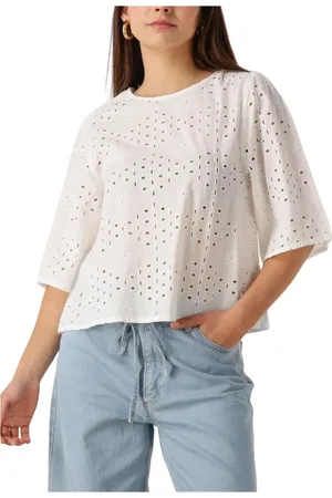 Modstrom Dames, Blouses & Shirts, Wit, Maat: L