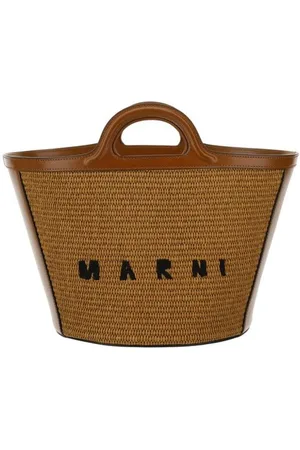 Marni Dames, Tassen, Bruin, Maat: ONE Size Katoen