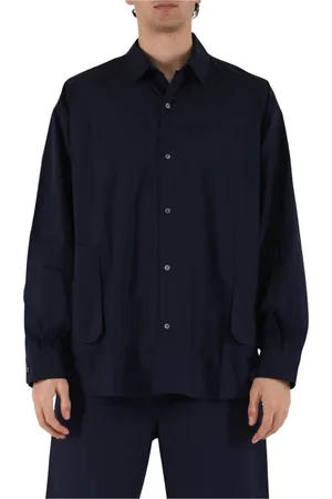 Roberto Collina Heren, Overhemden, Blauw, Maat: XL Katoen