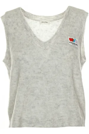 American Vintage Dames, Tops, Grijs, Maat: M/L
